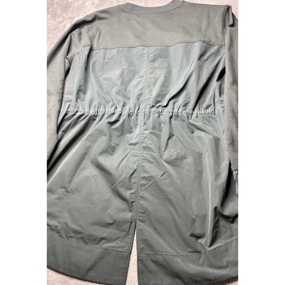 Athleta Triumph Hybrid Crewneck Sweatshirt Bali Green Size Small - Picture 3 of 7